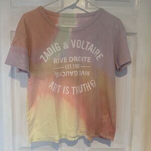Zadig & Voltaire Pastel Tie-Dye T-Shirt